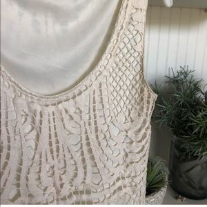 Cream Crochet Dress